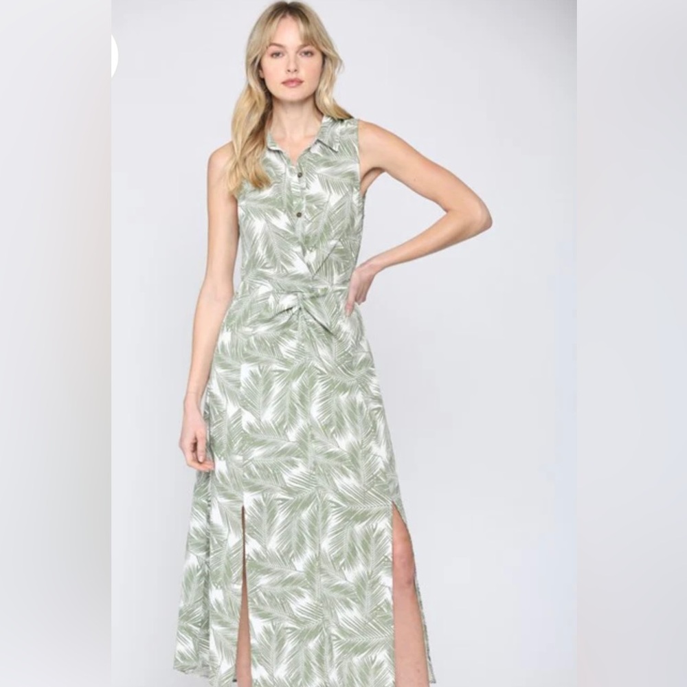 NEW! Shady Palm Tree Maxi Dress